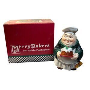 Merry Makers Percival The Puddingman Figurine Dept 56 With Box Christmas Monks